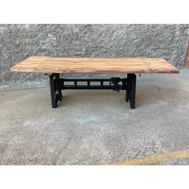 Tavolo industrial a manovella