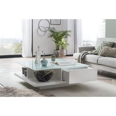 Tavolino 100x100x36 cm bianco