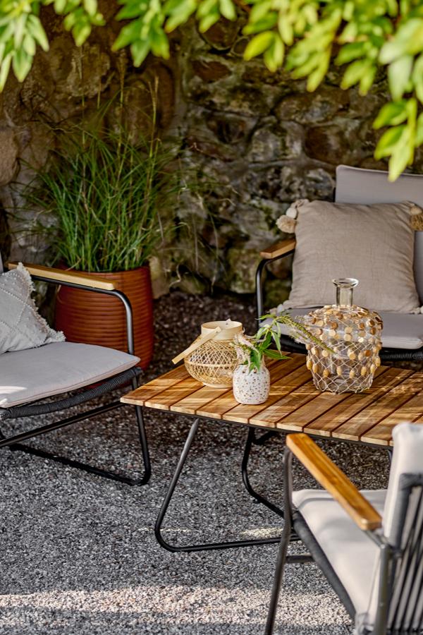 Poltrona Hampton, nera, metallo