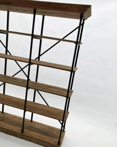 Libreria industriale in legno e ferro Boulangerie XL 213 cm