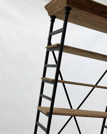 Libreria industriale in legno e ferro Boulangerie 115 cm