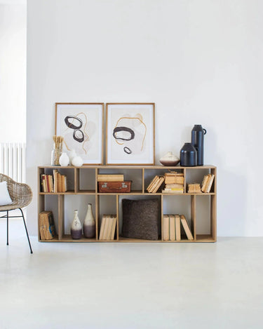 Libreria modulare in legno Skyline