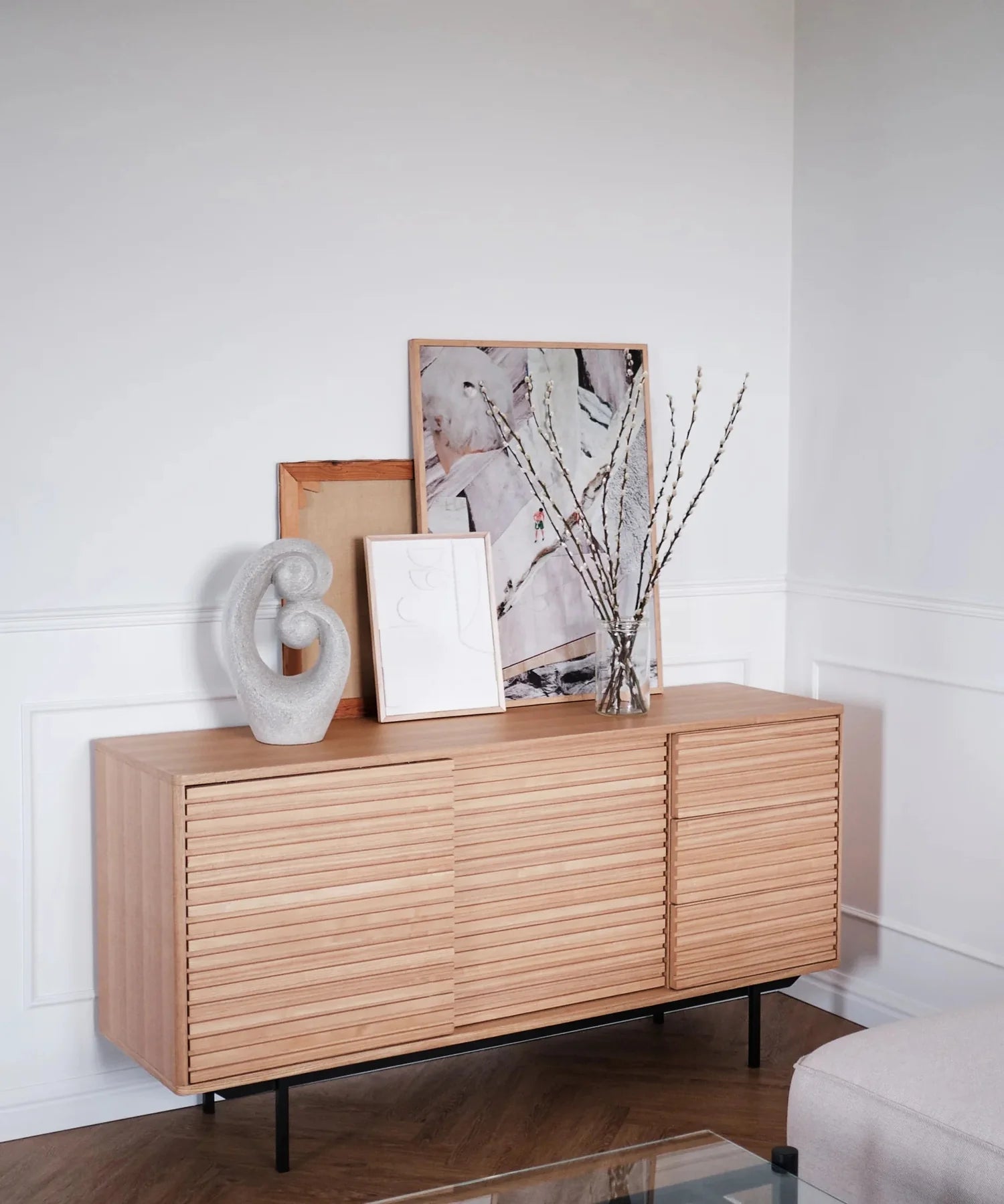 Sideboard in natural ash - Sense