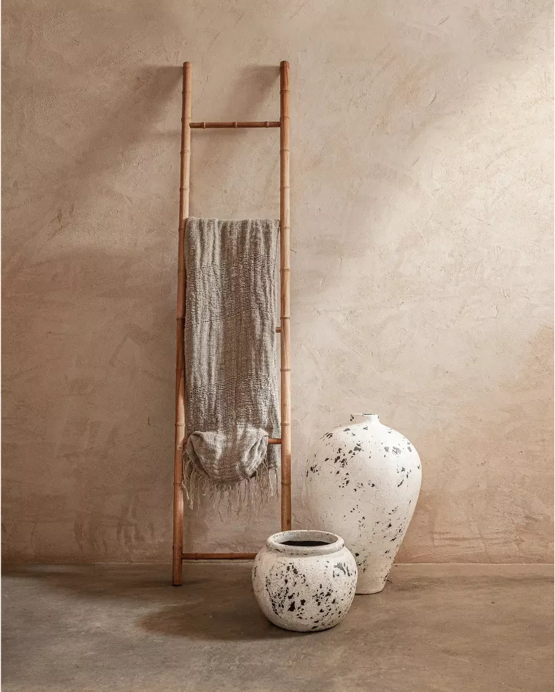 Appendiabiti MOTIF in legno di teak 40 x 3 x 190 cm in colore naturale