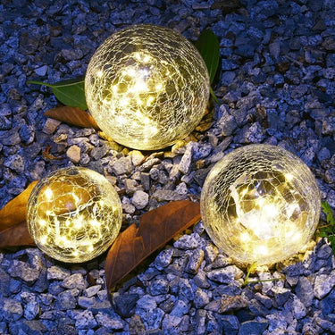 Globo solare in vetro rotto