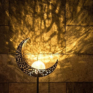 Lampada solare da esterno a mezzaluna