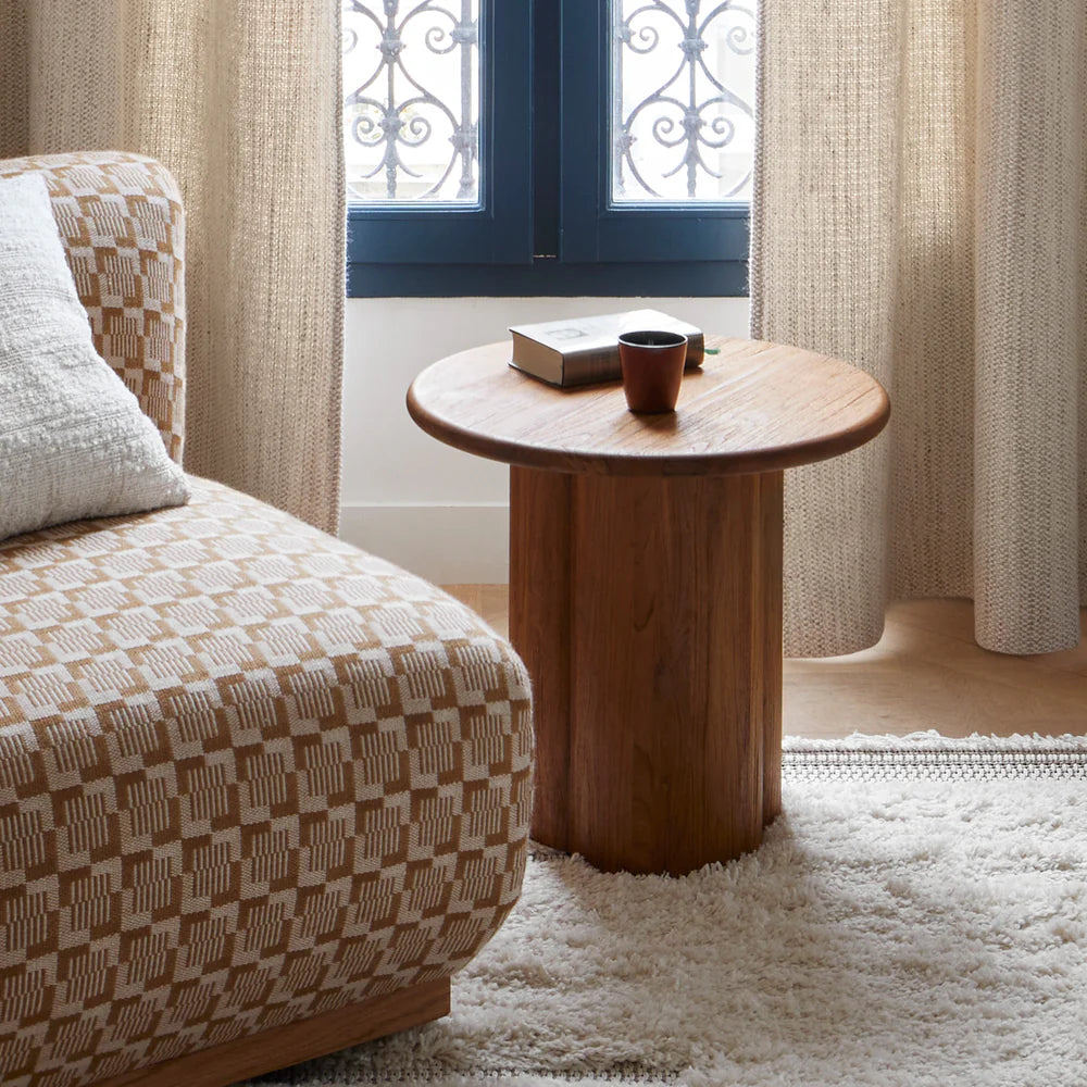 Tavolino laterale in teak Myria