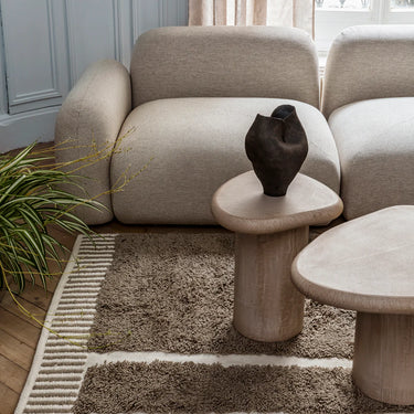 Tavolino laterale Myrko beige chiaro