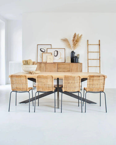 Tavolo in legno e ferro New York 220 cm