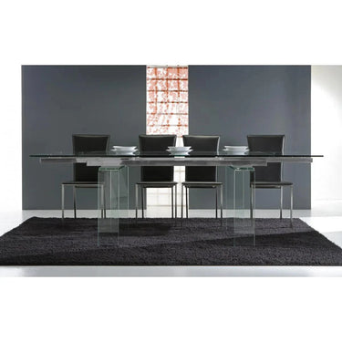 TAVOLO VETRO ALLUNGABILE GLASS ART. 676 - ELIARREDA
